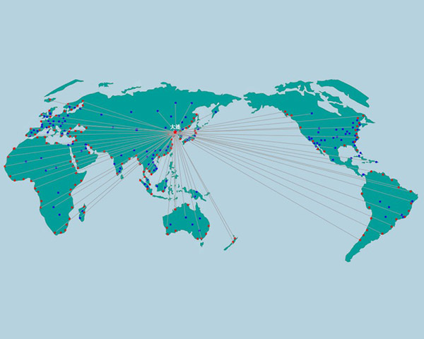 优势航线，覆盖全球